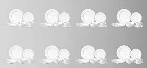 HomeVss New Bone China Dinnerware Set (Diamond / Service for 8 - 48pc Set)