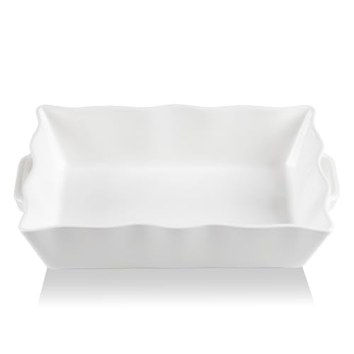 Sweejar Casserole Dishes for Oven (White New / Baking dish(Set of 1))