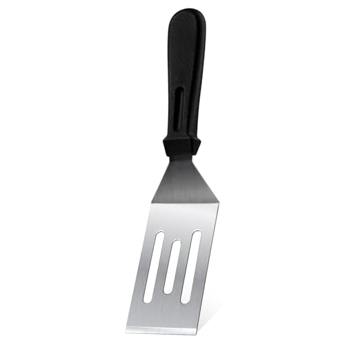 1Pc 9.8in Stainless Steel Spatula Heat Resistant Handle for BBQ Dessert
