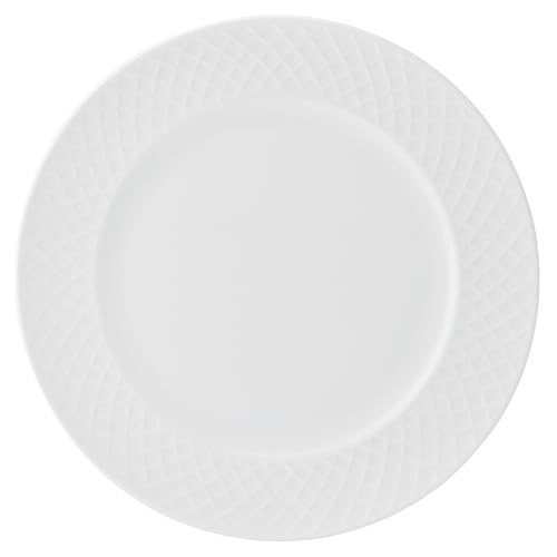 Trellis Bone China Lightweight Chip Resistant 40 Piece Dinnerware Set (Trellis)