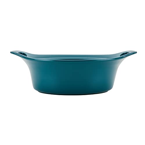 Solid Glaze Ceramics Casserole Bakeware (Teal)
