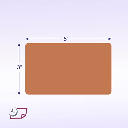 500 Rectangle Stickers (Tan)