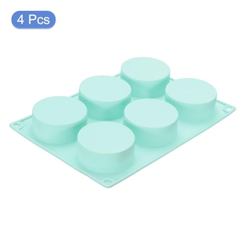 4pcs Silicone Muffins Pan (Green)