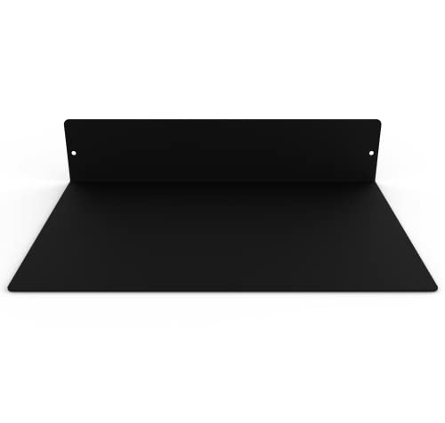 Made in USA Linear Floating Shelf (12-inch X 8-inch Powder Coated Matte Black)