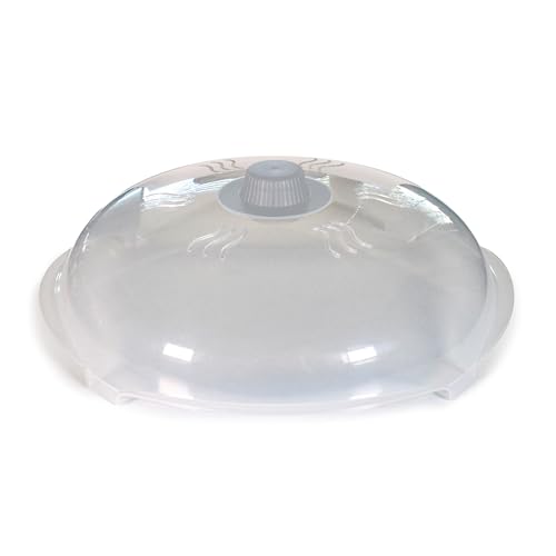 Tall Magnetic Microwave Splatter Cover for Food (Super Magnet Gray)