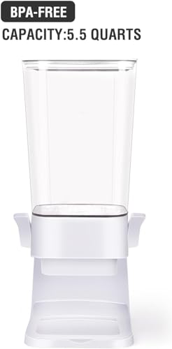 Cereal Dispenser Countertop 3pcs (White & 3pcs)
