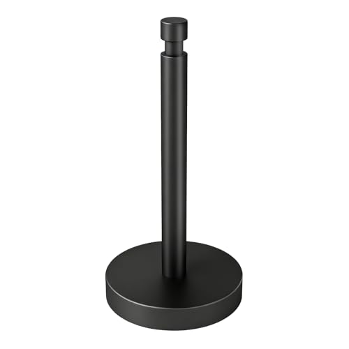 3.9lbs Heavy Duty Paper Towel Holder Countertop Weighted Base Black