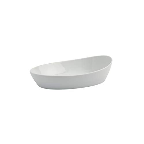 Denmark White Porcelain Chip Resistant Scratch Resistant Commercial Grade Serveware (3 PC OVAL SERVING BOWL)