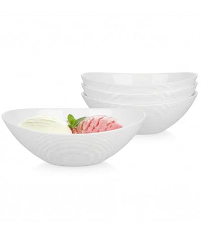 12 OZ Ice Cream Bowl Set of 6 (Angel White / 12 OZ - Ice Cream Bowls)