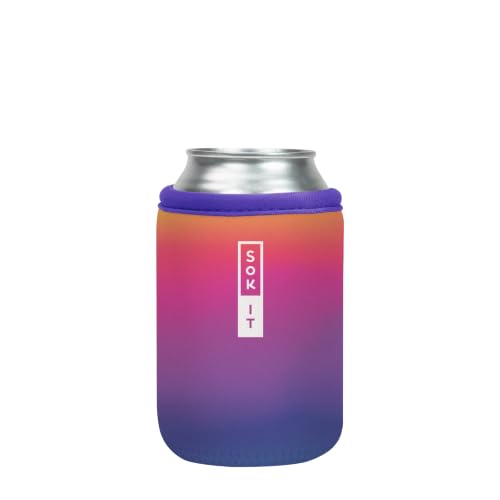 CanSok Sleeve for Beer & Soda Insulated Neoprene Cover (Twilight / 12oz Can Sleeve)