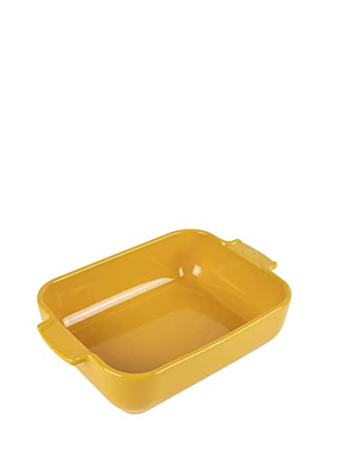 Ceramic Rectangular Baker Yellow Saffron (Yellow / 25 cm)