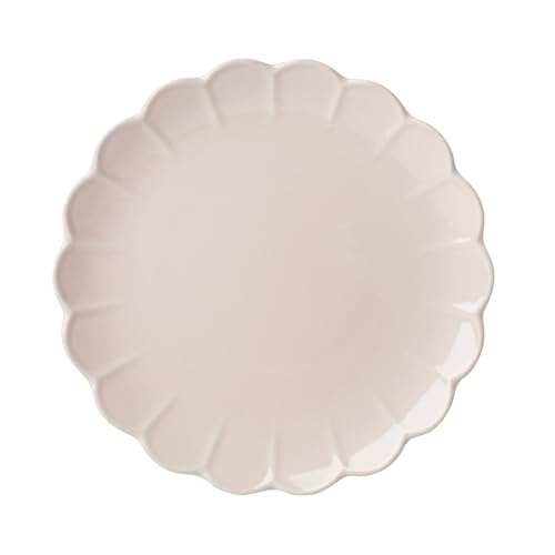 French Perle Scallop Blush Stoneware 12 (12-Piece Dinnerware Set / Blush)