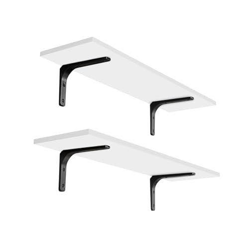 Long Wall Shelves (White / 23.6 Inch)