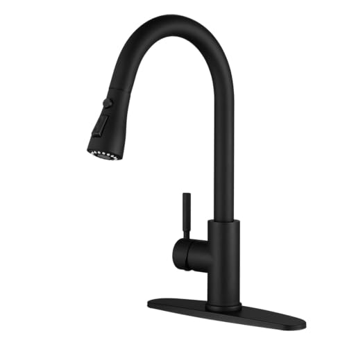 Pull Down Kitchen Faucet (Matte Black)