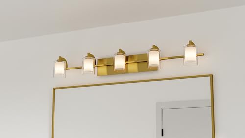Kolt 42" LED Vanity Light (5-Light / Brushed Gold)