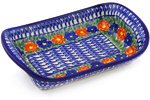 Platter with Handles 10 (Floral Burst)
