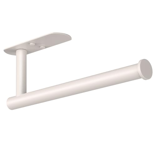 Adhesive Paper Towel Holder Under Cabinet Wall Mount for Kitchen Paper Towel (Brown / 1 Pack)
