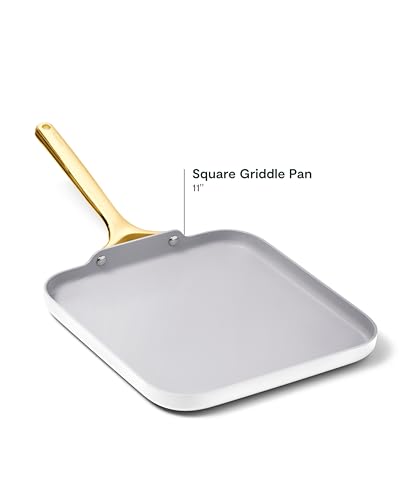 11" Non Stick Square Griddle Pan (White)