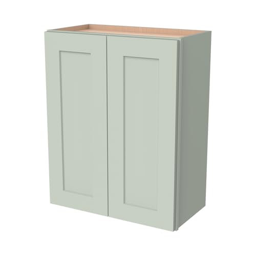 Wall Mounted Cabinet (Jade Green / 24" W x 12" D x 30" H)