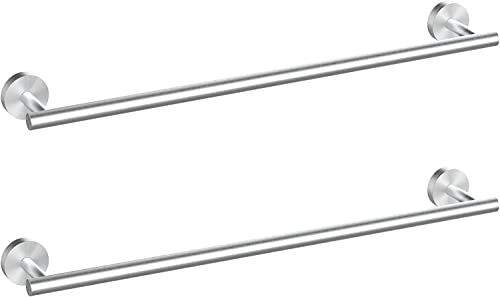 2 Pieces Brushed Nickel Bathroom Towel Bar (Brushed Nickel / 16inch)