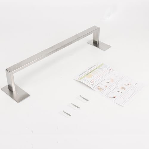 Bathroom Towel Bar Self Adhesive (Brushed Nickel / 16 IN)