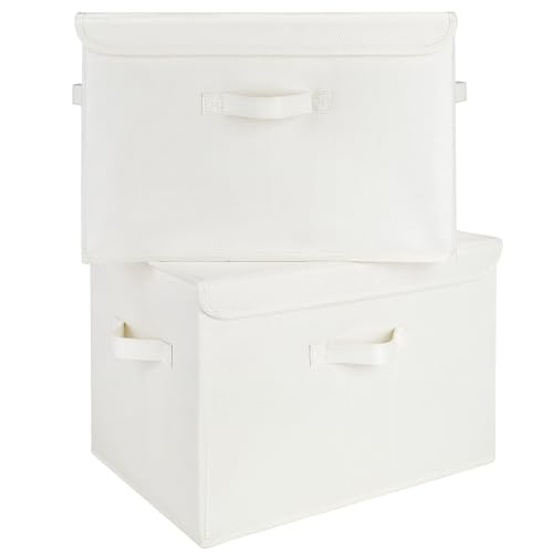 Memory Keepsake Storage Box (Ivory White / Extra Large-2 Pack)