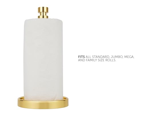 Paper Towel Holder Stand (Gold Polished)