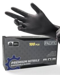 8 Mil Heavy Duty Disposable Nitrile Gloves (100 Count)