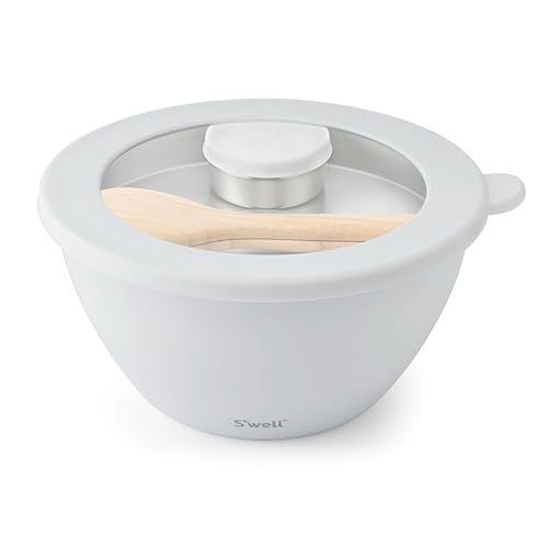 Stainless Steel Salad Bowl Kit XL 184oz (Angel Food / 184oz)