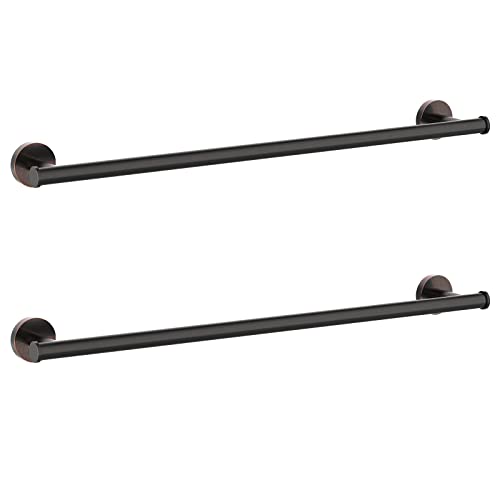 2 Pieces Oil Rubbed Bronze Towel Bar Set (Oil Rubbed Bronze / 24inch)