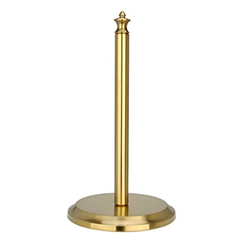 Paper Towel Holder Stand for Kitchen Countertop & Dining Room Table (Brushed Gold / Classical)