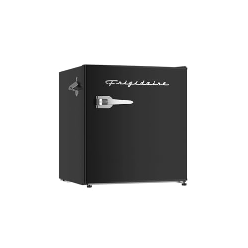 Black Retro Mini Refrigerator (Black)