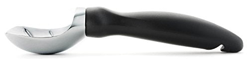 Heavy Duty Metal Ice Cream Scoop with Soft Grip Handle