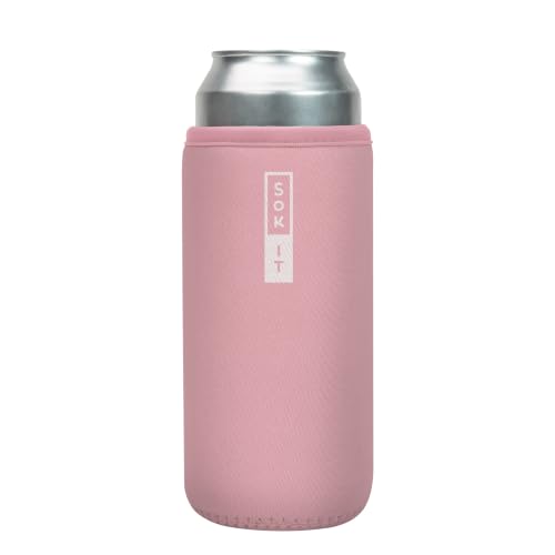 CanSok Sleeve for Beer & Soda Insulated Neoprene Cover (Millennial Pink / 25oz Can Sleeve)
