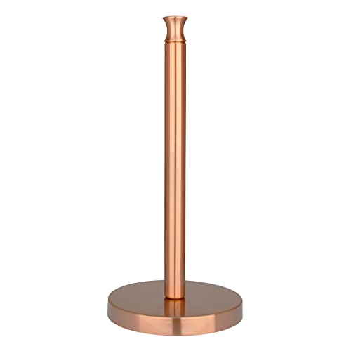 Paper Towel Holder Stand for Kitchen Countertop & Dining Room Table (Copper / Modern)