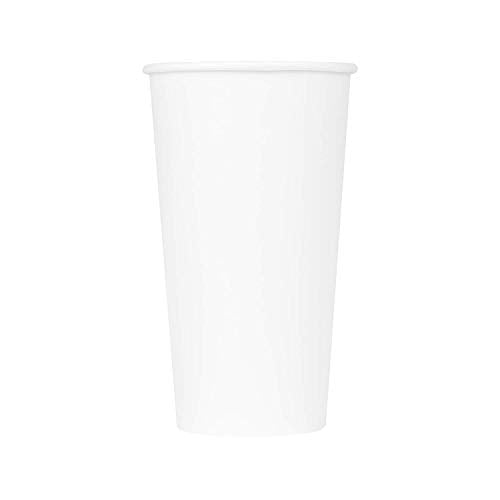 20 oz Paper Hot Coffee Cups [600 ct] White Disposable Cup for Hot (20 OZ / White)