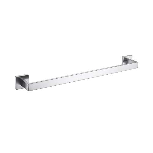 23.6 Inch Black Single Towel Bar Rack (Brushed Nickel / 23.6-Inch)