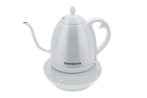 Cosmopolitan 1.0L Gooseneck Electric Kettle (White)