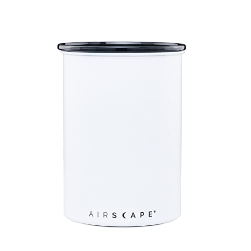 Airscape Stainless Steel Coffee Canister (Matte White / Medium)
