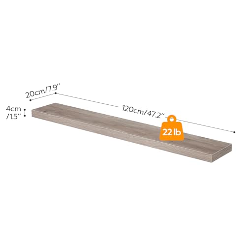 Floating Shelves for Wall (Greige / 47.2 Inches)
