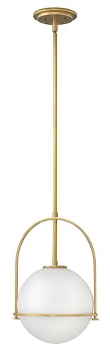Somerset Small Adjustable Pendant Light (Heritage Brass / Medium)