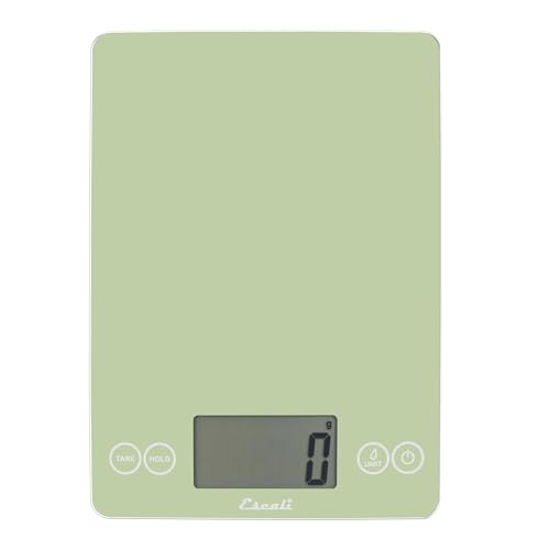 Arti Glass Food Scale Digital Countertop Kitchen (Green / 9" x 6.5" x .75")