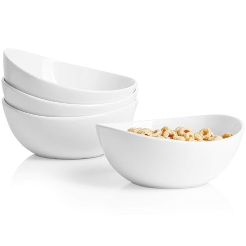 Porcelain Bowls Set of 4 (White / 6.2 Inch)