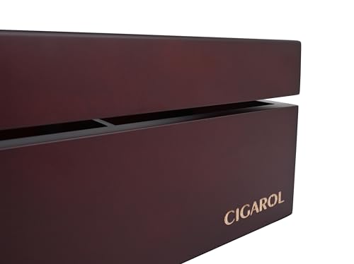 CIGAROL Luxury Wooden Tea Box Organizer