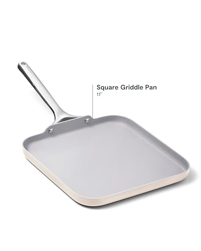 11" Non Stick Square Griddle Pan (Cream)