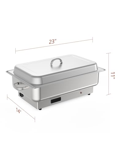 Electric Chafing Dish Buffet Set (1 Full-Size + 2 Half-Size)