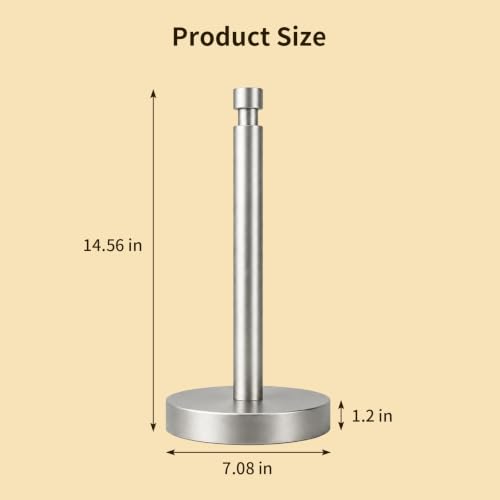 3.9lbs Heavy Duty Paper Towel Holder Countertop Weighted Base