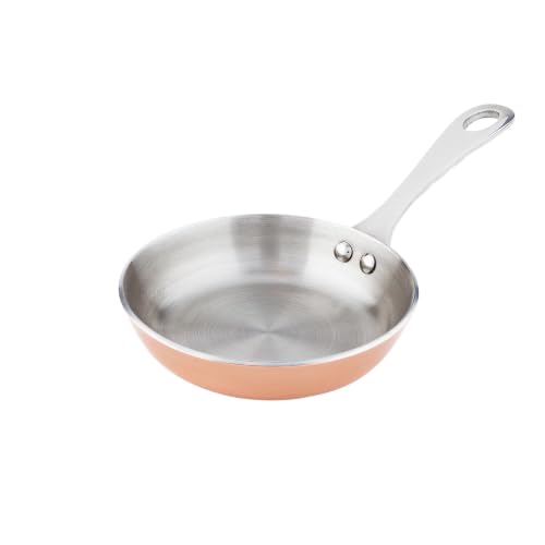 Round Copper Stainless Steel And Mini Frying Pan (Copper and steel / Frying Pan)