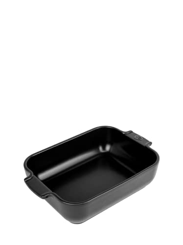 Ceramic Rectangular Baker Satin Black (Satin Black / 10 inches)