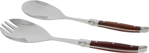 Laguiole Connoisseur Rosewood Salad Servers (Wood Grain)